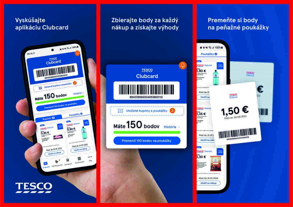 Tesco Clubcard aplikácia