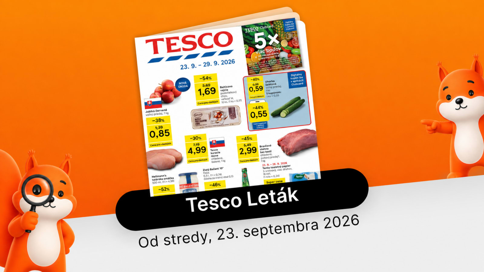 Nový Tesco leták od 23.09.